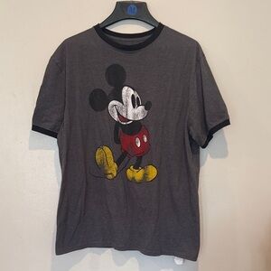Disney Gray Mickey Mouse Short Sleeve Tee